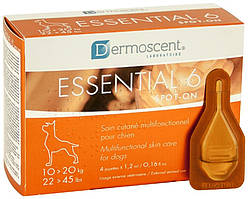 21502 Dermoscent Essential-6 для собак 10-20 кг, 4 шт. x 1.2 мл