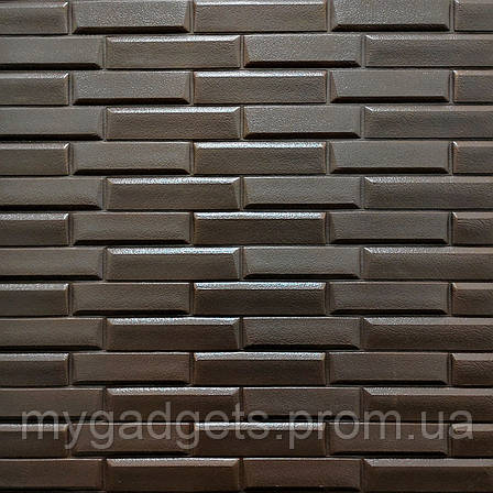 Самоклеюча декоративна 3D панель кладка кава 770х700х7 мм (035), фото 2