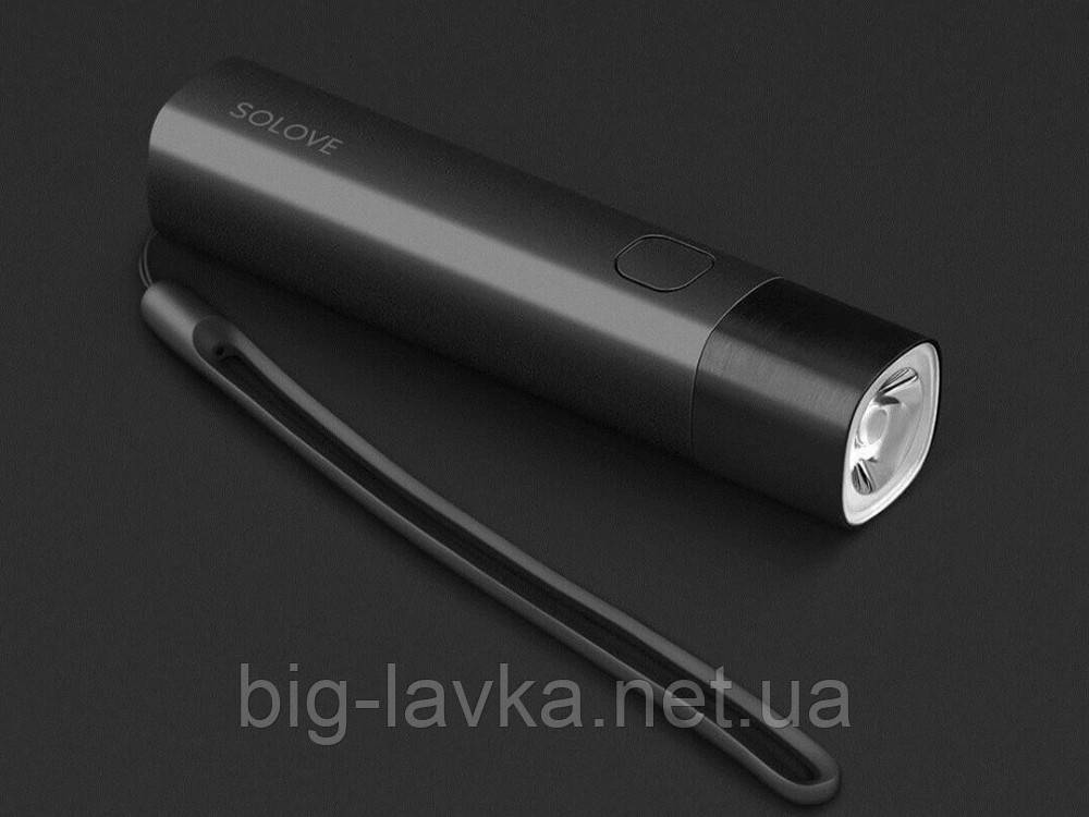 Ліхтарик павербанк Xiaomi Solove X3 Type C 3000 мАг Чорний