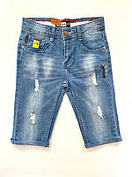 Бриджі джинсові для хлопчиків від 7 до 12 років (р. 25-30)