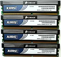 Ігрова оперативна пам'ять Corsair DDR2 8Gb (4x2Gb) 800MHz PC2 6400U CL5 (CM2X2048-6400C5C) Б/В