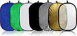 Відбивач  для фотостудії Massa 7 в 1 діаметр 90 х 120 см. (овальний відбивач), фото 2