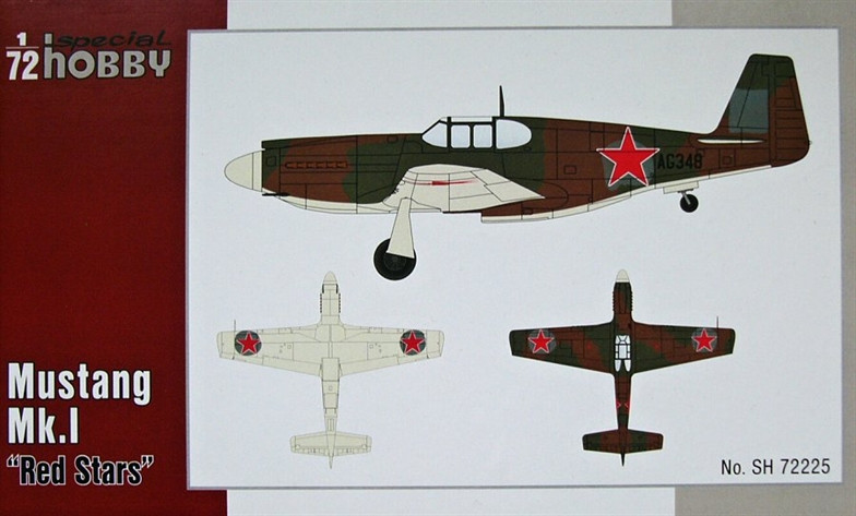 Пластикова модель 1/72 Special hobby 72225 американський винищувач Mustang Mk.I"Red Stars"