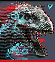 Зошит для записів А5/18 кл. YES "Jurassic world. Science gone wrong" Ірідіум+гібрід.виб.ла, 10 шт/уп.
