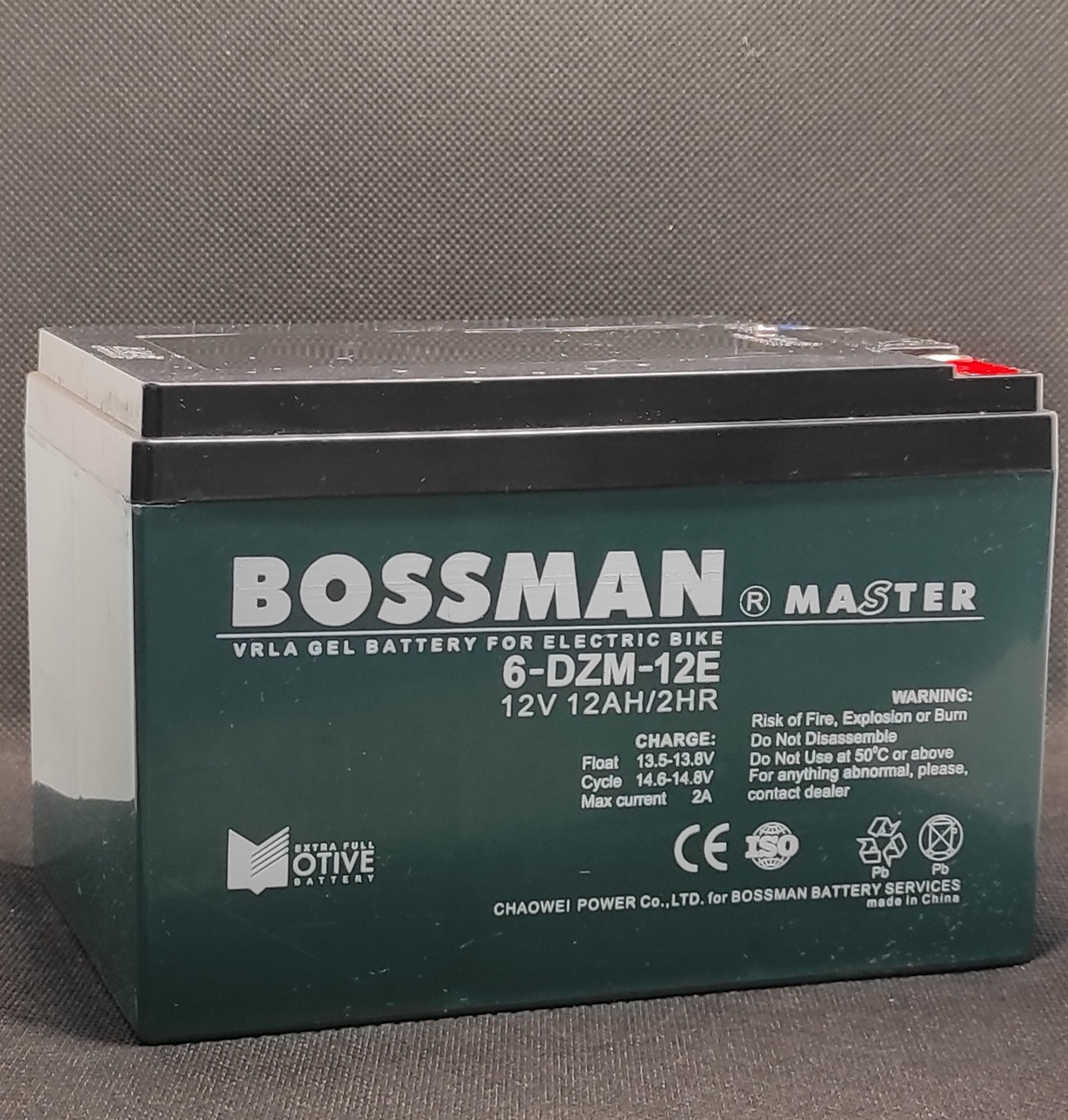 Акумулятор Bossman 6DZM12E під гвинти ( 12v 12Ah )