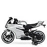Дитячий електро мотоцикл двоколісний на акумуляторі Ducati M 4104ELS-11 для дітей 3-8 років автопофарбування сірий, фото 5