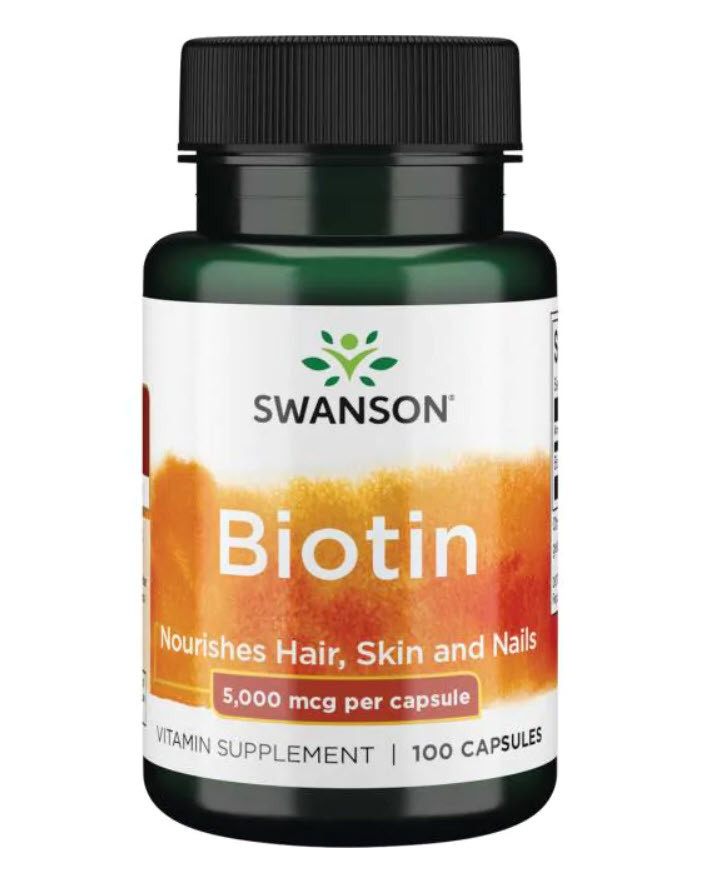 Біотин Swanson Biotin 5000 мкг 100 капс.