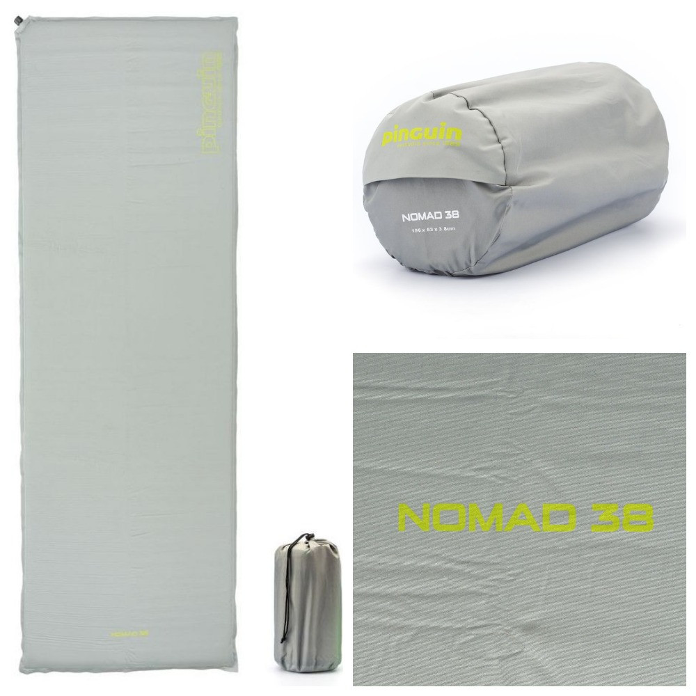 Самонадувний килимок Pinguin Nomad 38 Grey (PNG 701.Grey-38)