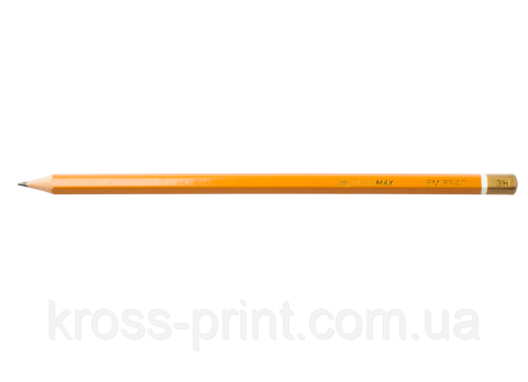 Олівець графітовий PROFESSIONAL 3H, жовтий, без гумки, коробка 12 шт.