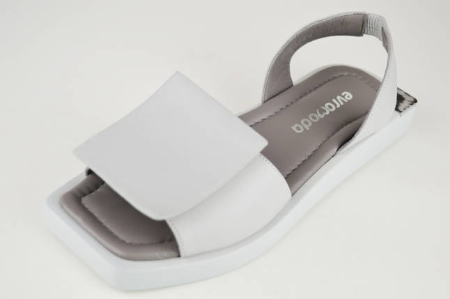 Босоніжки жіночі Evromoda 500120 37 Сірий шкіра, фото 1