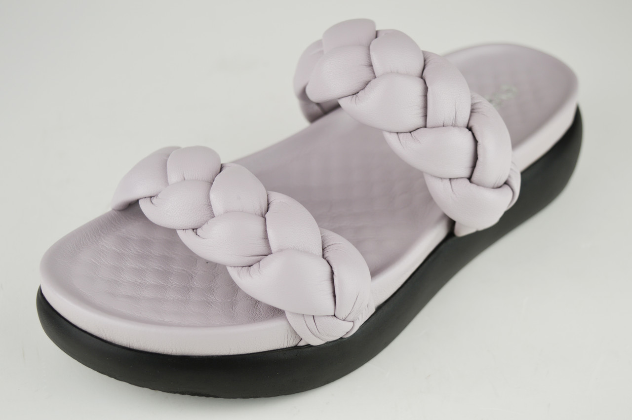 Шльопанці коси Evromoda 17350 38 М'ятний шкіра 36, Ліловий