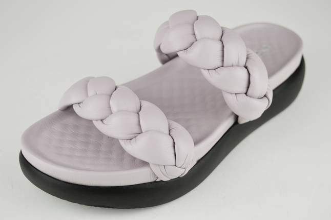 Шльопанці коси Evromoda 17350 38 М'ятний шкіра 36, Ліловий, фото 1