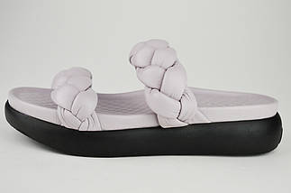 Шльопанці коси Evromoda 17350 38 М'ятний шкіра 36, Ліловий, фото 6