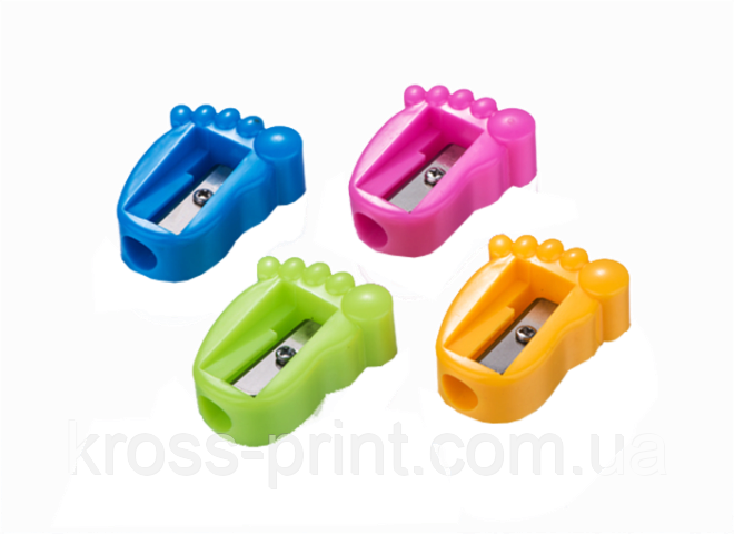 Стругачка НОЖКА, 1 відв., по 100 шт. у пласт. банці, KIDS Line
