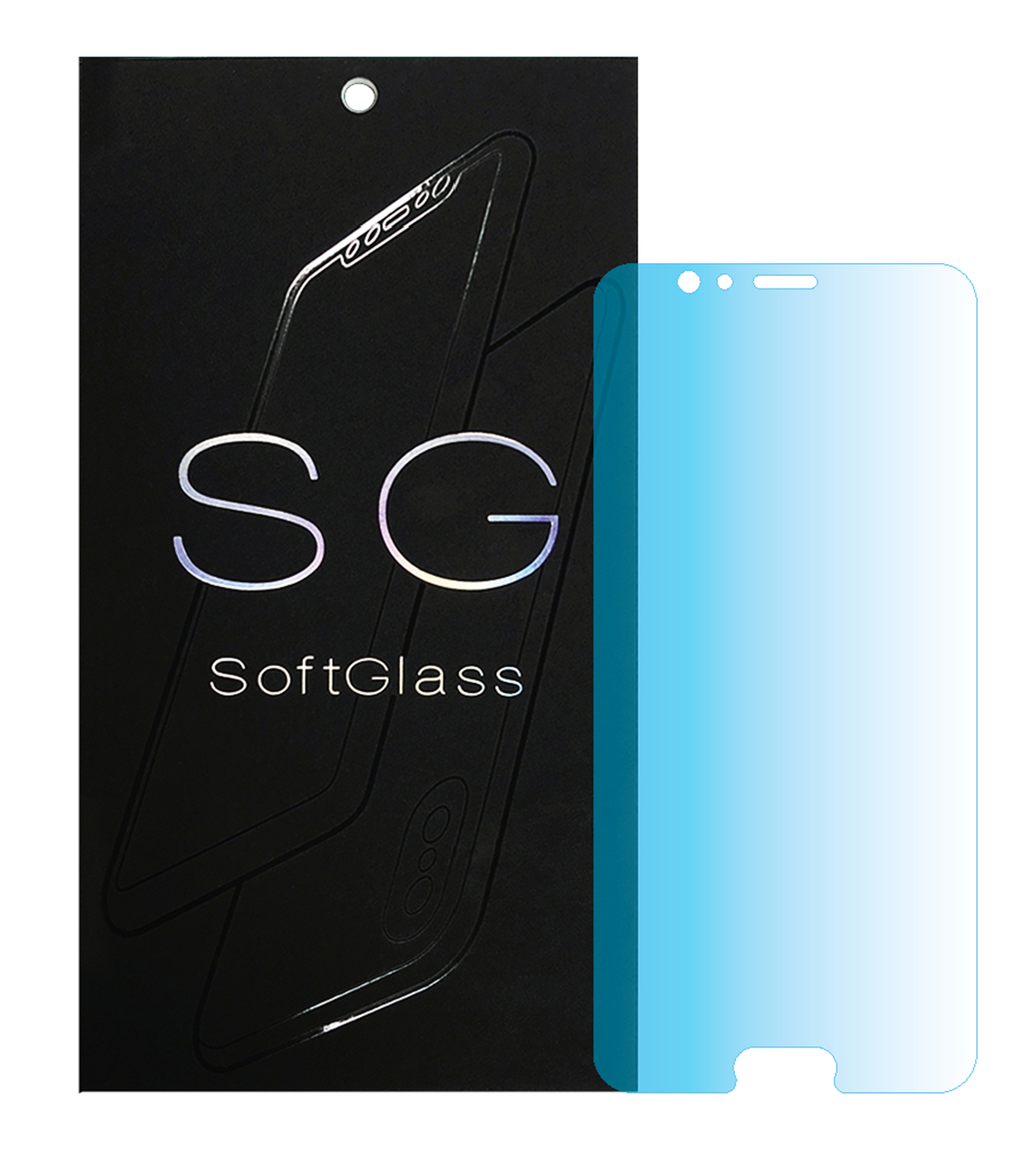 Бронеплівка для Honor V10 на екран зносостійка поліуретанова SoftGlass, фото 1