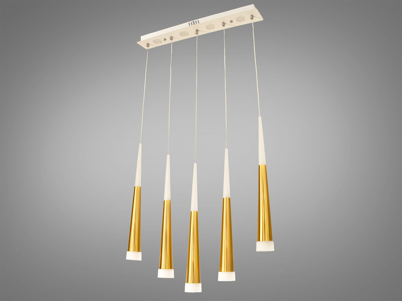 Підвіс Led на 5 плафонів Diasha 31W до 8 м² колір Золотистий 1003/5G