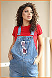 Джинсовий комбінезон для вагітних, розмір 48, фото 8