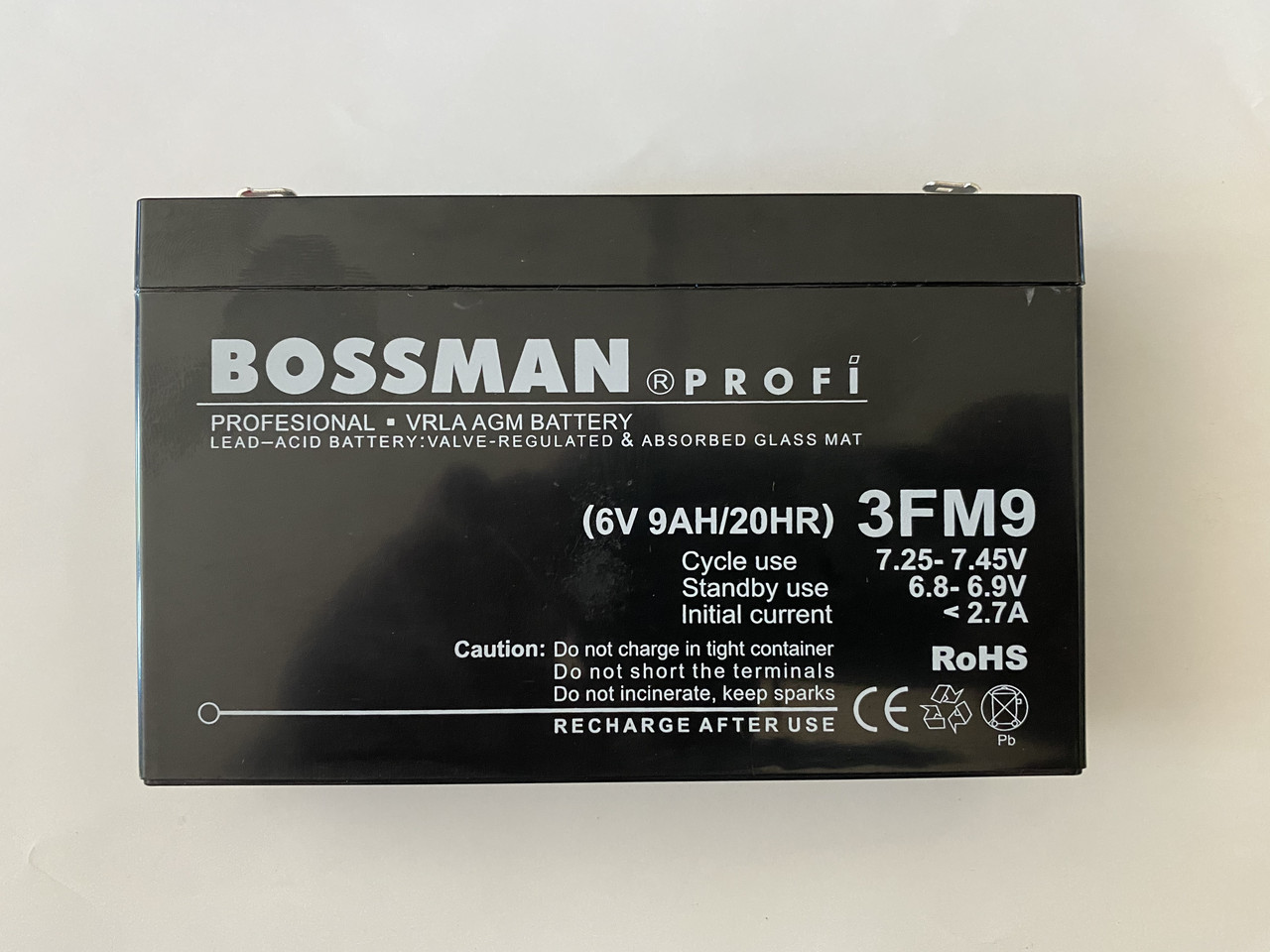 Акум. для дитячих ел.мобілів Bossman-Profi 3FM9