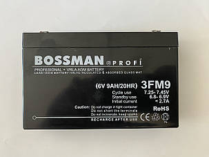 Акум. для дитячих ел.мобілів Bossman-Profi 3FM9, фото 1