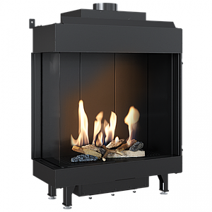 Газова камінна топка Kratki LEO 76/62 права LPG