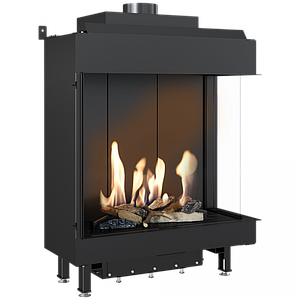 Газова камінна топка Kratki LEO 76/62 ліва LPG