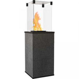 Газовий обігрівач Kratki PATIO MINI керамограніт BLEND NERO - ручне управління