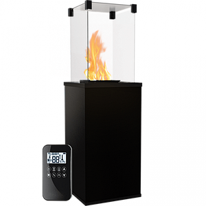 Газовий обігрівач Kratki PATIO MINI керамограніт COLLECTION NERO ASSOLUTO - пульт