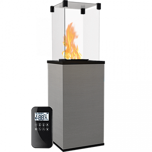 Газовий обігрівач Kratki PATIO MINI керамограніт FILO ARGENTO - пульт