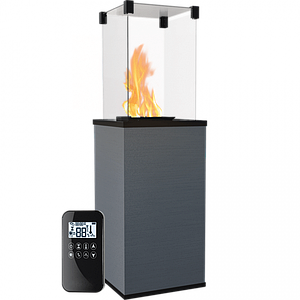 Газовий обігрівач Kratki PATIO MINI керамограніт FILO MERCURIO - пульт