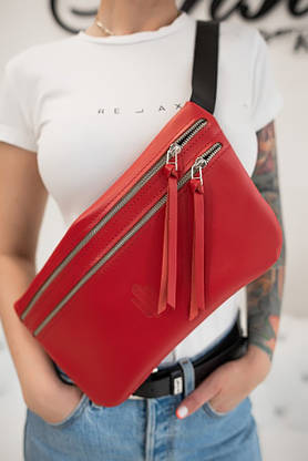 Сумка Шкіряна EASY by Poliakov Leather Red 008ПЛ, фото 3