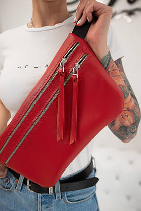 Сумка Шкіряна EASY by Poliakov Leather Red 008ПЛ, фото 3