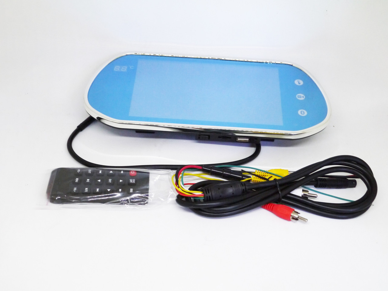 7" Монітор-дзеркало для камери заднього виду Full HD MP5 Bluetooh + USB, фото 1