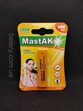 Акумулятор MastAK 14М 1,2 v 1400mAh ( 1шт.)
