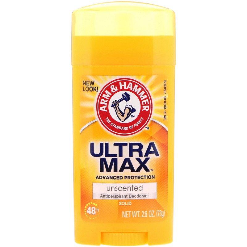 Arm & Hammer, UltraMax, твердий антиперспірантний дезодорант, для жінок, без запаху, 73 г