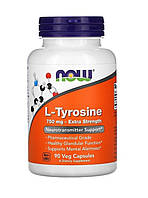 NOW Foods L-Tyrosine, L-тирозин, 750 мг, 120 капсул