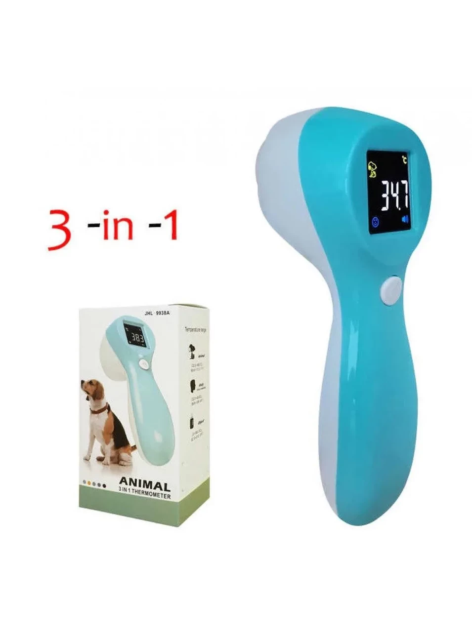 Термометр ветеринарный, бесконтактный JHL-9938 для животных (ID ...