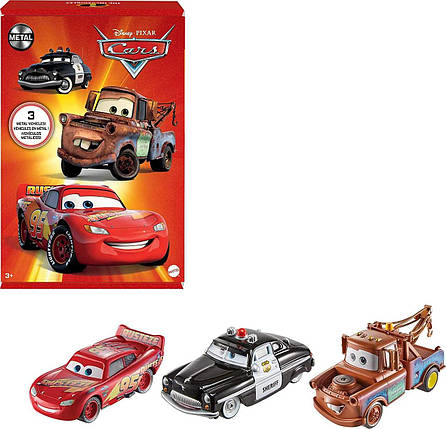 Ігровий набір трьох героїв з мультфільму Тачки 3 (Disney Pixar Cars Die-cast 3-Pack) від Mattel, фото 2