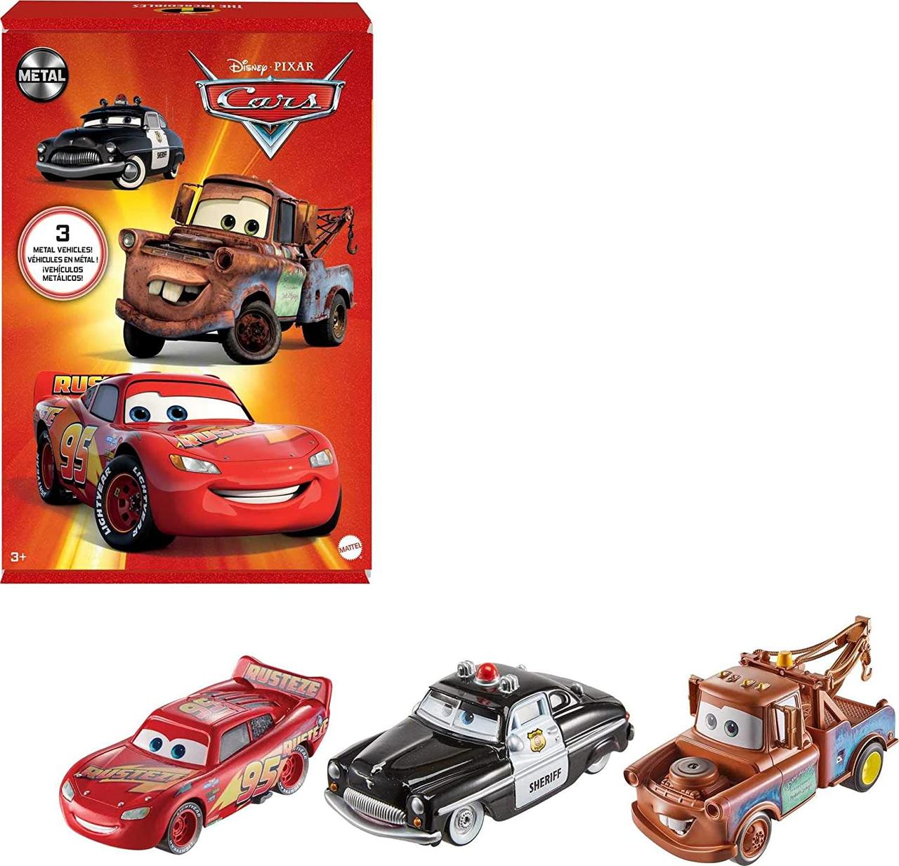 Ігровий набір трьох героїв із мультфільму Тачки 3 (Disney Pixar Cars Die-cast 3-Pack) від Mattel