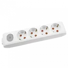 Колодка VIKO Multi Let 4 гнізда із заземленням та вимикачем 90118400-UA1