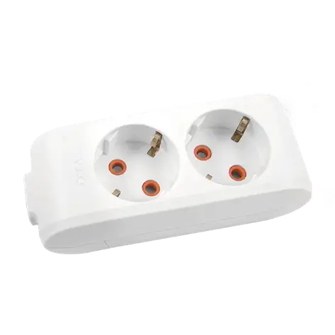 Колодка VIKO Multi Let 2 гнізда із заземленням 90114200-UA1, фото 1