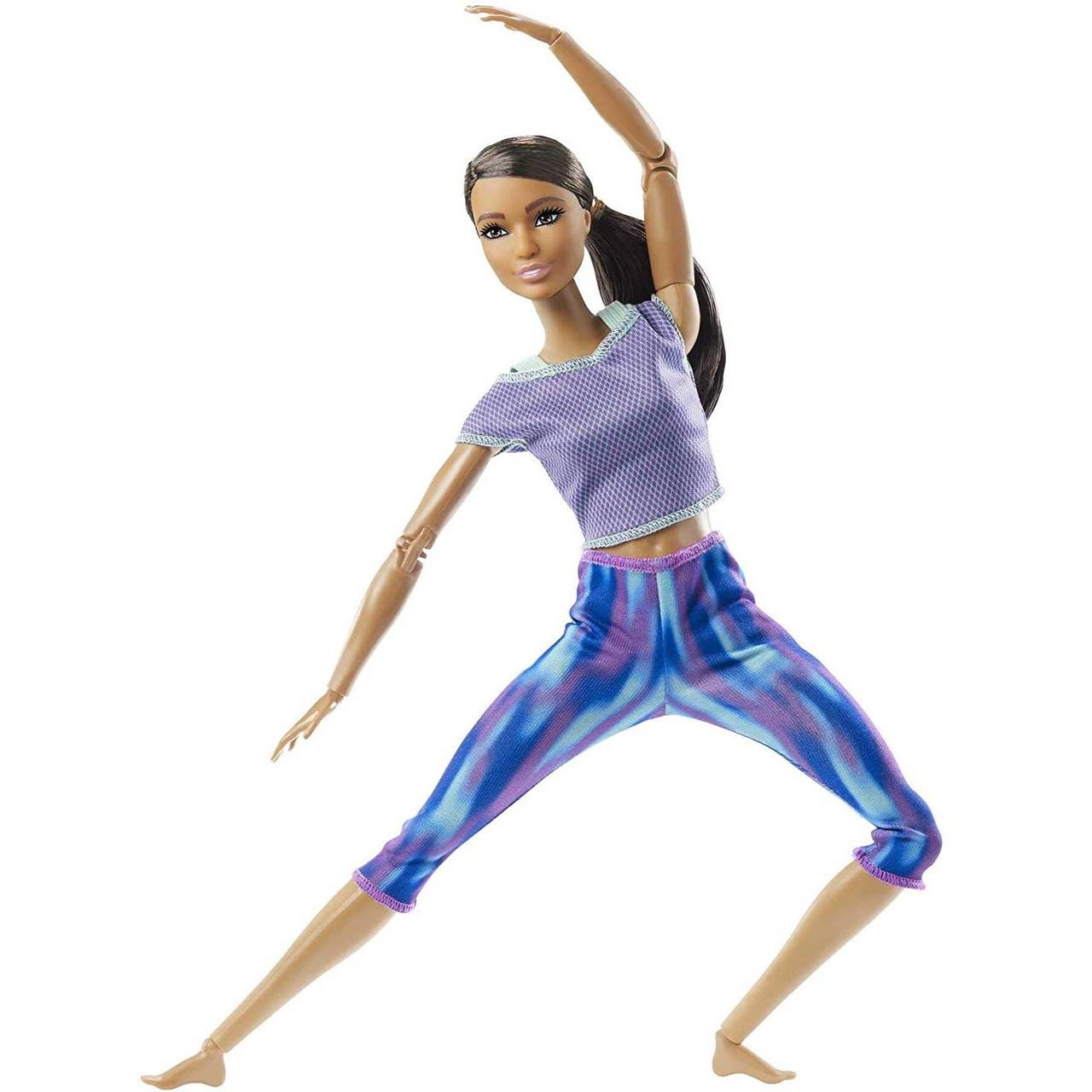 Лялька Барбі Йога афро сині штани Рухайся як Я Barbie Made to Move GXF06