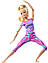 Лялька Барбі Йога Блондинка Рухайся як Я Barbie Made to Move GXF04, фото 5
