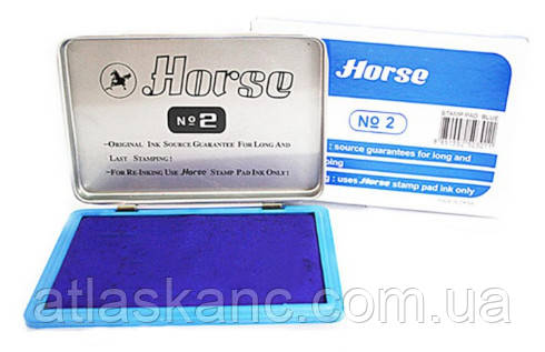 Штемпельна подушка Horse No 2 синя