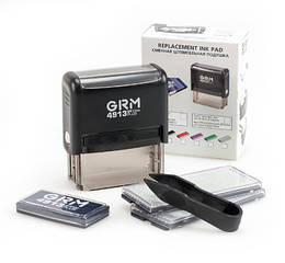 Штамп самонаборный GRM 59 х 23 мм 5 рядов укр+рус 4913