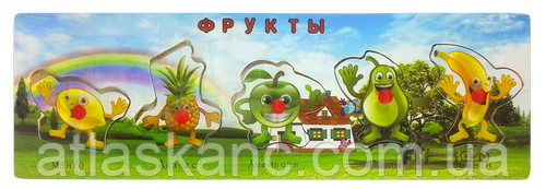 Іграшка Дерев'яна Пазл Фрукти 30 х 10 см 07695