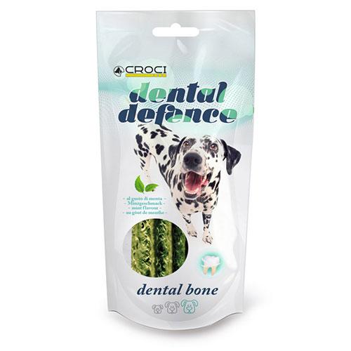 Ласощі для чистки зубів у собак з м'ятою Croci Dental Defense Bone 100 г