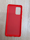 Чохол Silicone Case (c мікрофіброю) для Samsung A52 Red, фото 2