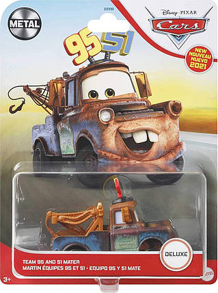 Тачки 3: Метр 95 51 (Disney Pixar Deluxe Oversized Team 95 and 51) від Mattel, фото 2