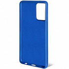 Чохол Silicone Case (c мікрофіброю) для Samsung A52 Blue, фото 3