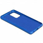 Чохол Silicone Case (c мікрофіброю) для Samsung A52 Blue, фото 2